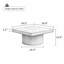 Table basse carrée 34,6 po pour le salon-132850217