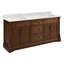 Claudia 72" Freestanding Mahogany Double Basin Vanity Set with Cabinet, Vanity Top-449274450-448791378-448791383