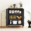 80Cm 2-Door Storage Cabinet & Metal Sideboard-434419474