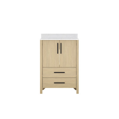 Armoire de meuble-lavabo 24 po avec comptoir et trou pour robinet 24 po Freestangding