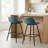 Iraiz Upholstered Counter Stool with Metal Frame-1791533002