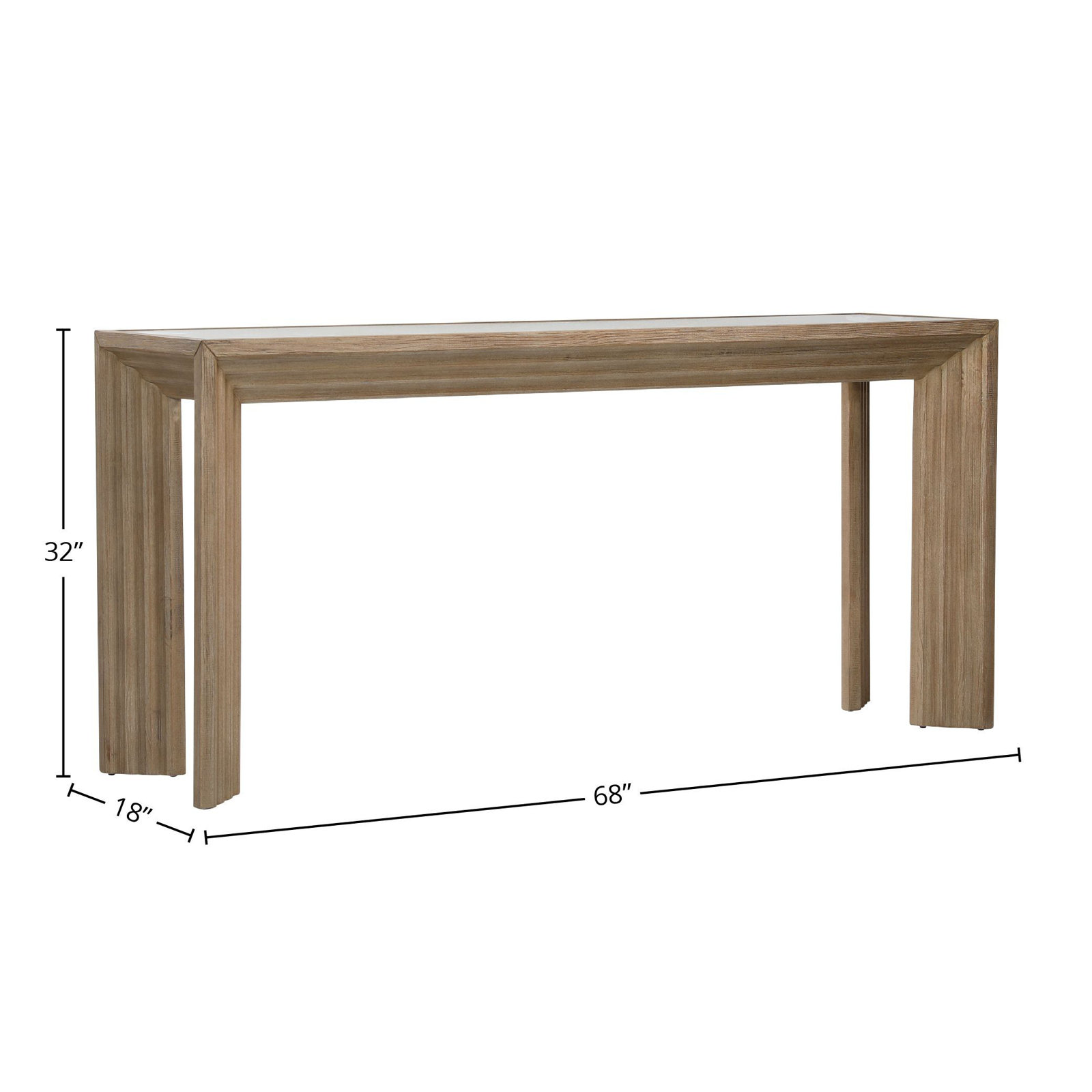 Cleo 68" Pine Wood Console Table