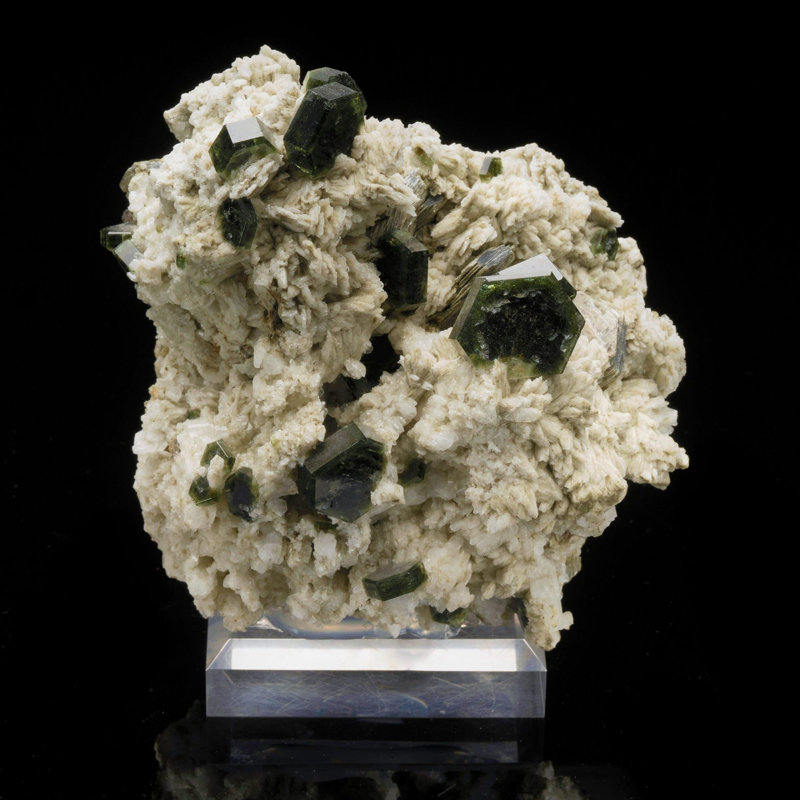 Apatite verte du Minas Gerais, Brésil