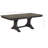 Double Pedestal Rectangle Extendable Solid Wood Dining Set 7-Piece With Gear Driven Takeout Leaf