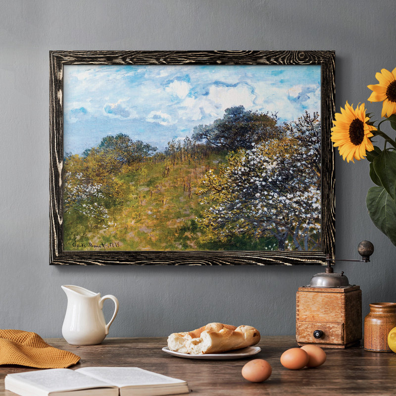 " Springtime, 1873 ", Black, 18" H x 26" W x 1.5" D