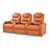 Orange Genuine Leather