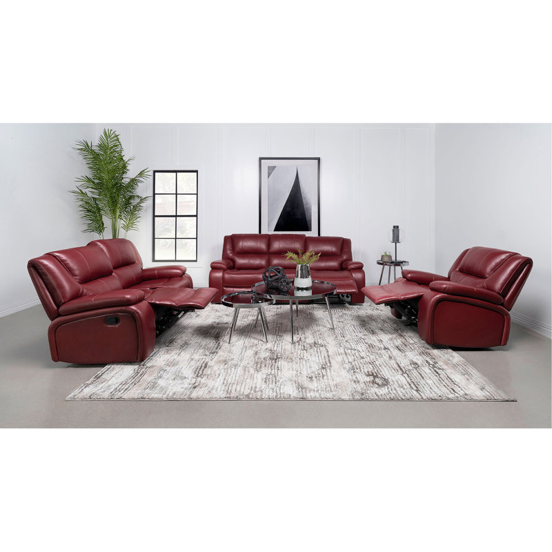 Fauteuil inclinable et oscillant Elodie, Rouge