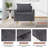Upholstered Arm Accent Chair with Storage and Pocket-109107156