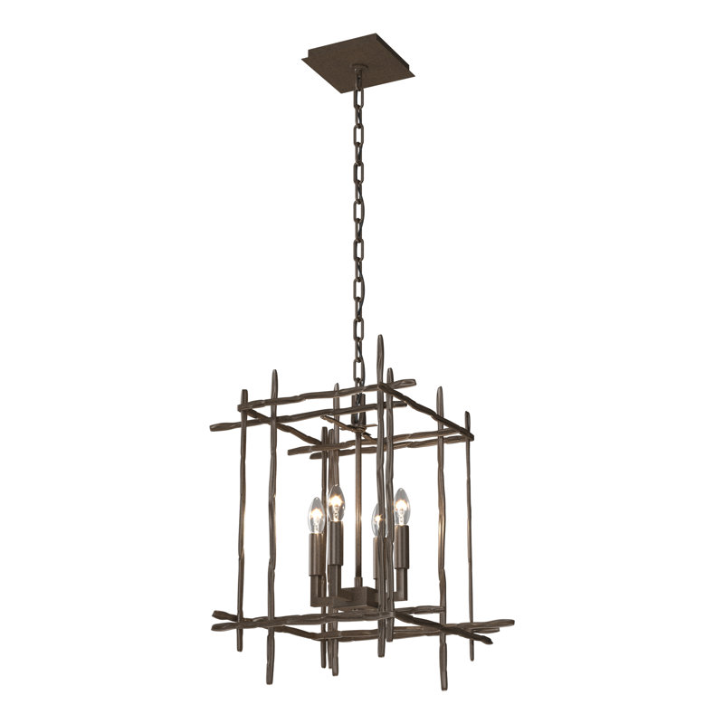 Tura - Light Rectangle Chandelier, Small, Bronze