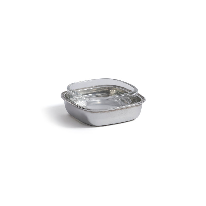 Castaldo Pewter & Glass Condiment Set, Single