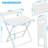 Folding Desk For Small Spaces, 23.6 Inch Foldable Table With Storage Bag, 2-Tier Portable Computer Desk With Monitor Stand For Home Bedroom-1724804280-1724804283