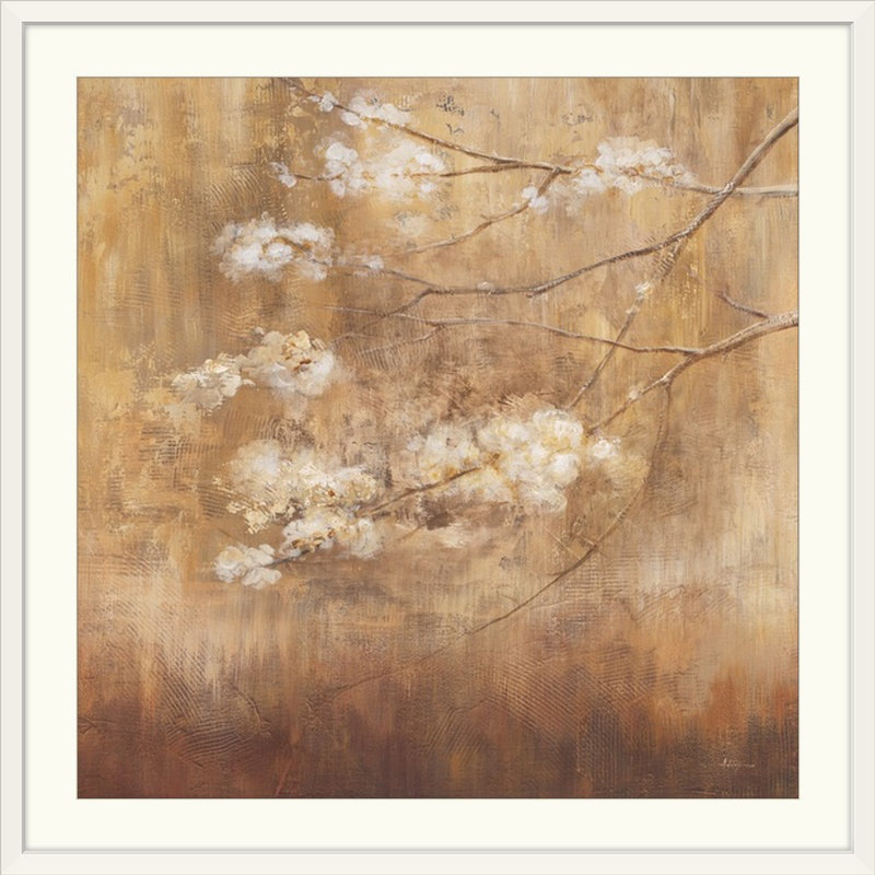 «Anjonette Blossom» par Simon Addyman, reproduction d'art, H 20" x l 20" x P 1", Cadre blanc