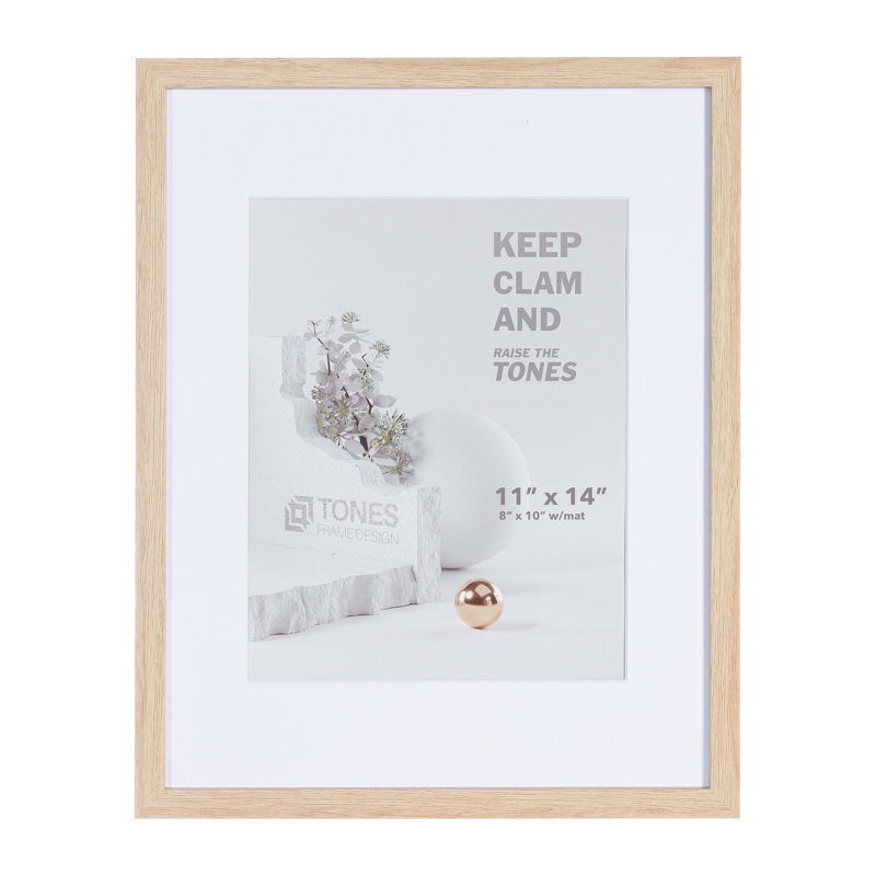 Niambh Rectangular Picture Frame, Natural, 11" x 14"