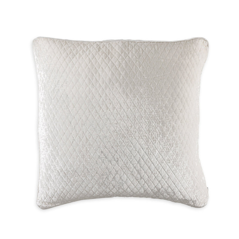 Coussin Enzo ivoire standard 20 x 26, Européen, Ivoire ivoire