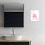 Texte rose pour plaque murale papier hygiénique, design par Ziwei Li