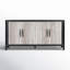 Alpine 72" Transitional Concrete And Wood Sideboard Buffet In Natural Tone-1726823892