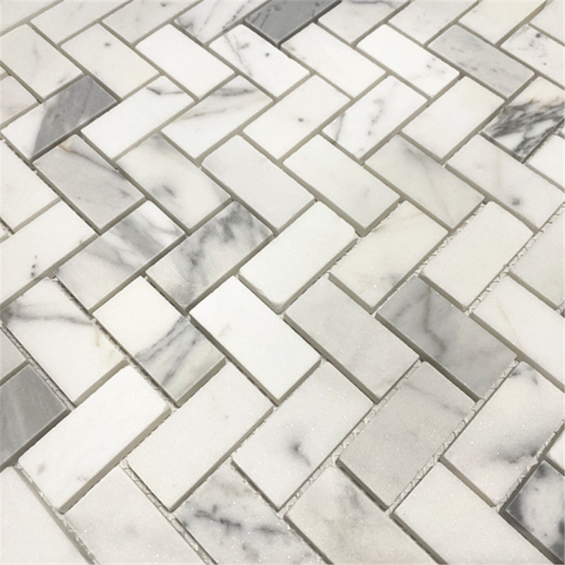 Carreau de mosaïque en marbre 12 po x 11 po
