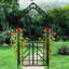 Arche de jardin en métal, barrière, rosier, vignes, tube galvanisé, revêtement à deux couches, support de charge stable, arche de pièce de décoration avec une largeur de 59,61 pouces, hauteur de 99,5 po, idéale pour le jasmin et la rouille de fer Ivy