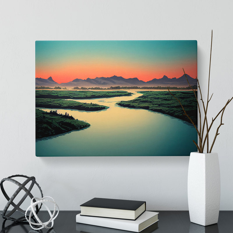 Mountain River Vol.5 - Wrapped Canvas, 50cm H x 76cm W x 3cm D