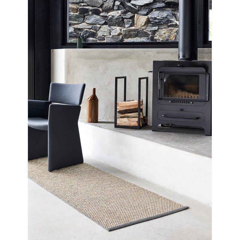 Effi Area Rug in Brown/Granit, Rectangle 2' x 4'