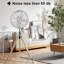 Simple Deluxe Retro Tripod Fan, Home Air Circulation Nostalgic Vertical Fan, 3 Speeds, Adjustable Height, Silver-16 Inch, 16 Inch