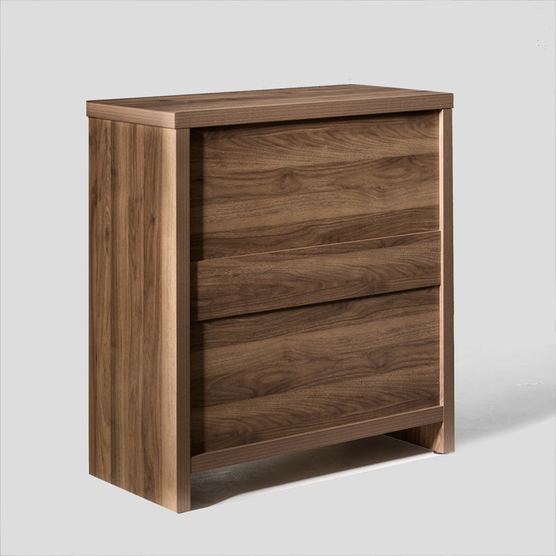 2 - Door Rectangle Accent Cabinet, Walnut
