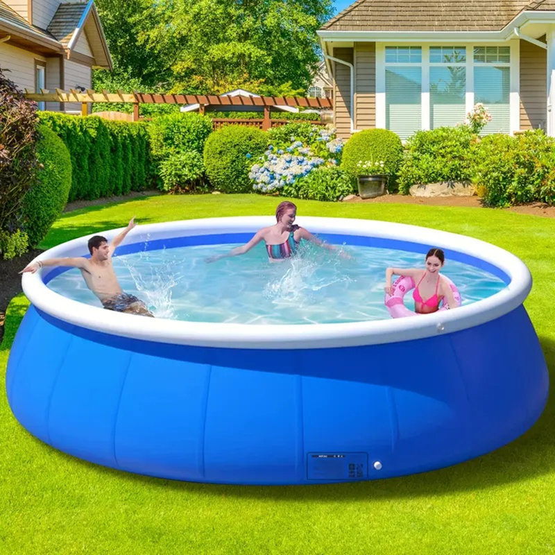 Piscine gonflable Scendor, grande piscine hors terre ronde de 120 po x 30 po, piscine gonflable d'une capacité de 4700l / 1200gal