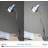O’Bright LED Clip-On Light Desk, Dimmable LED Desk Lamp With Metal Clamp, 5W LED, Silver-1317465037