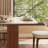 Noaah Modern Retangular Dining Table for 6-10,  Sintered Stone Tabletop, Wood Legs with Solid Wood Veneer-924657657-924657658