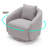 Bashar 28.5" W Upholstered Swivel Barrel Chair-379835346
