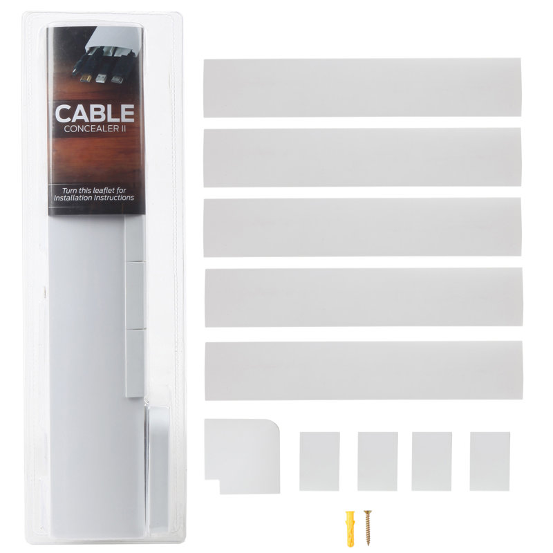 Ensemble de câblage pour télé avec cache-câbles