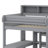 Heribert Wood Twin Size Loft bed with Multiple Storage Shelves and Wardrobe-7512201