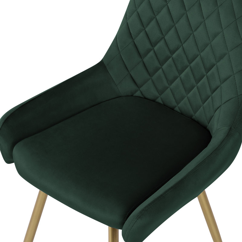 Penning Upholstered Dining Chair, Dark Green