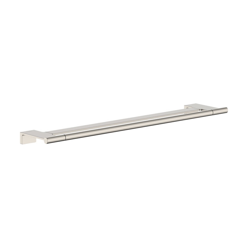 Porte-serviettes double en nickel poli hansgrohe AddStoris S, Polished Nickel