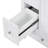 24-Inch Bathroom Vanity with Storage, Adjustable Shelf, MDF & Rubberwood, Removable Dividers-1402049490