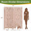 Paravents en bois 4 panneaux