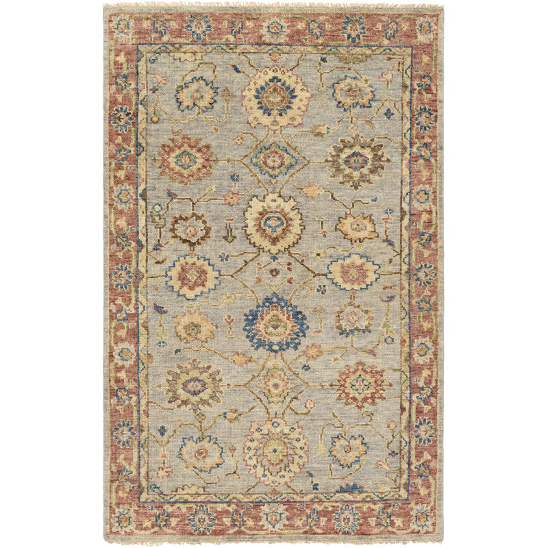 Melksham Wool Oriental Indoor Rug, Rectangle 4' x 6'