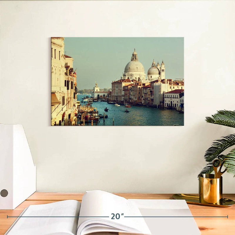 Ravi Grand Canal à Venise, H 8 po x l 12 po