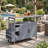 54.33" Farmhouse Rolling Outdoor Kitchen Cart-499141555
