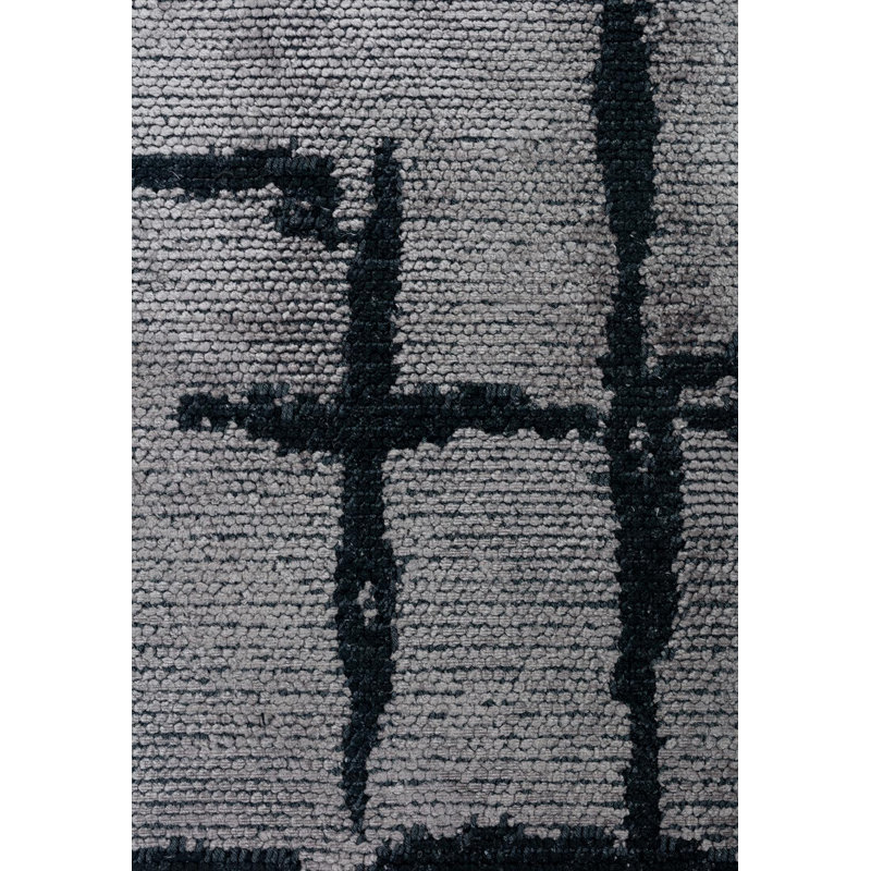Modern Loose Abstract Stripes, Square 9'10"