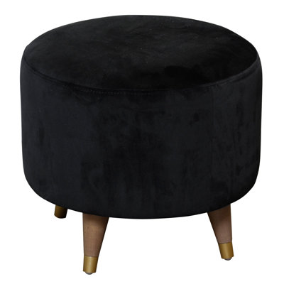 Jozette - Ottoman- Navarro - Navarro Fabric On Hardwood by Corrigan Studio