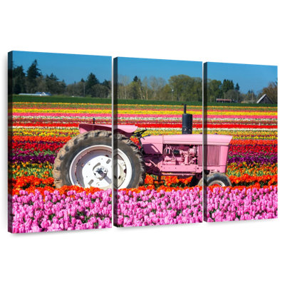 Tracteur de ferme à tulipes Alvord