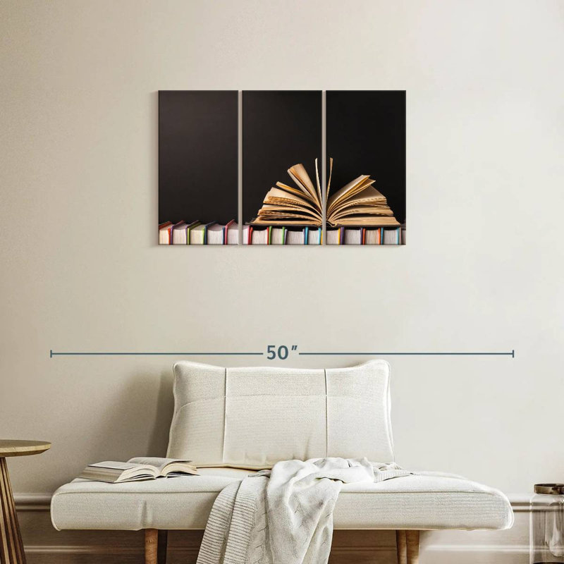 Kerner Book On Books, 20" H x 33" W