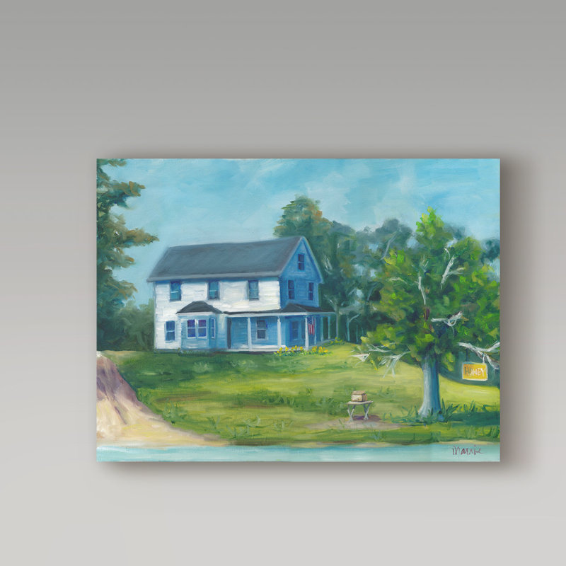 Miel pour la vente-reproduction sur toile tendue, H 14 po x l 19 po x P 2 po