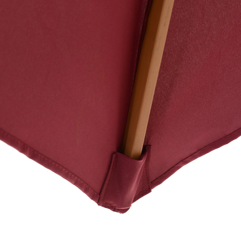 Aaliyah-Marie 250cm Market Parasol, Wine Red