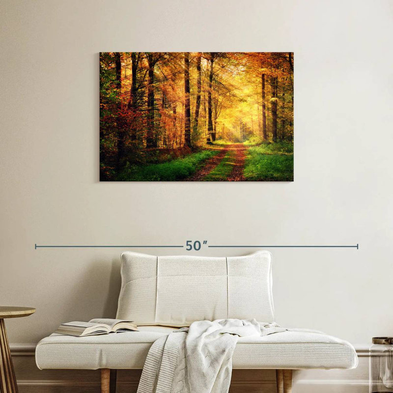 Alvord Walkway In The Forest, 24" H x 36" W