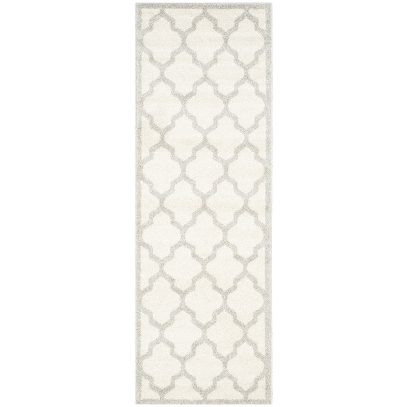 Ammundsen Geometric Beige/Light Gray Area Rug, Runner 2'3" x 11'