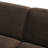 Mineta 94.5" Performance Velvet Fabric Sectional Sofa In Shadow Brown-122253121-122253134