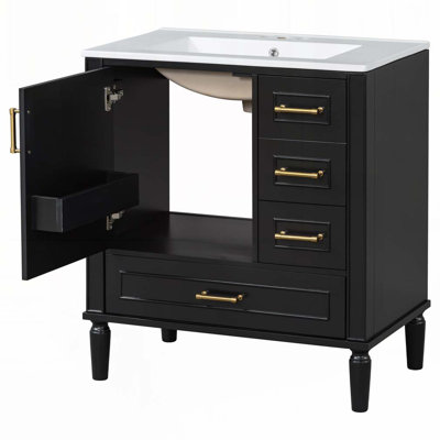 Meuble-lavabo 30 po avec lavabo en céramique