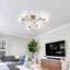 Neppie 6-Lights 60cm Sputnik Semi Flush Mount-1433201929